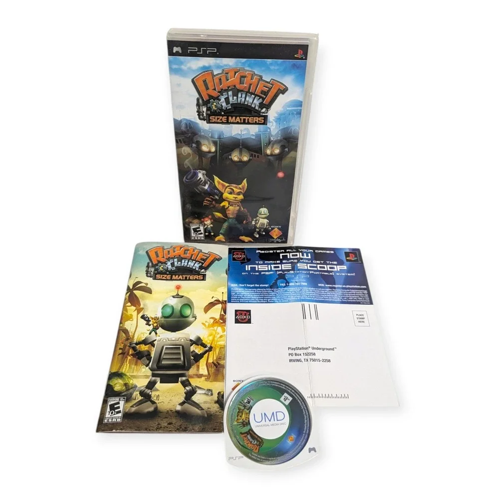 Ratchet & Clank Size Matters Sony PSP Game CIB‎ Complete Manual 2007 Action